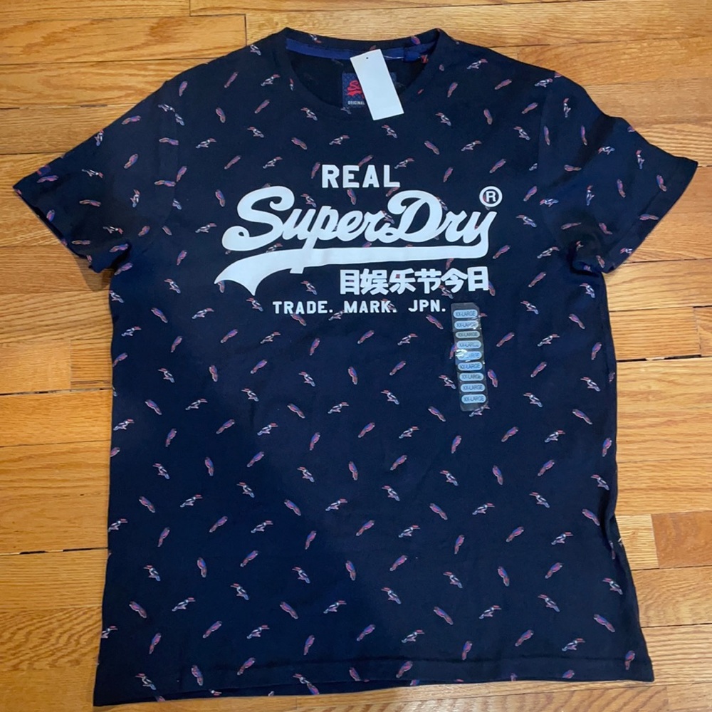 SuperDry logo all over print Shirt